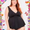 Ropa de baño tankini escote en v