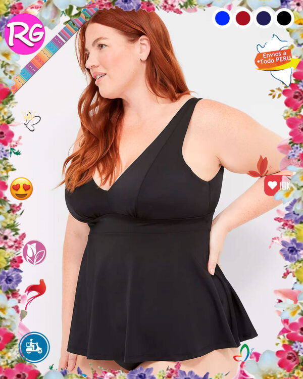 Ropa de baño Tankini escote en V