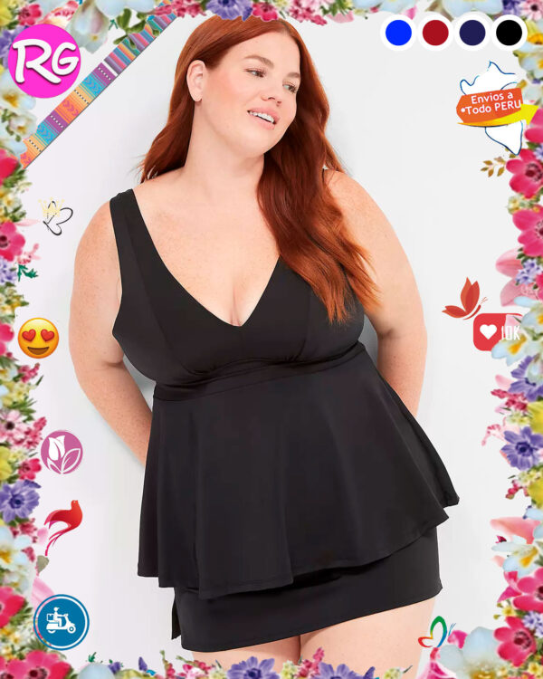 Ropa de baño Tankini escote en V